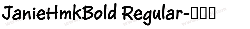 JanieHmkBold Regular字体转换